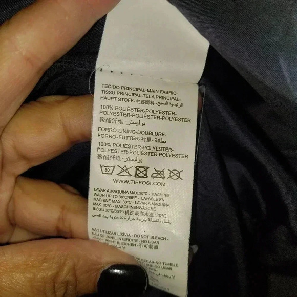 Tiffosi Evelyn Navy Puffer Jacket Size Large - Picture 8 of 11